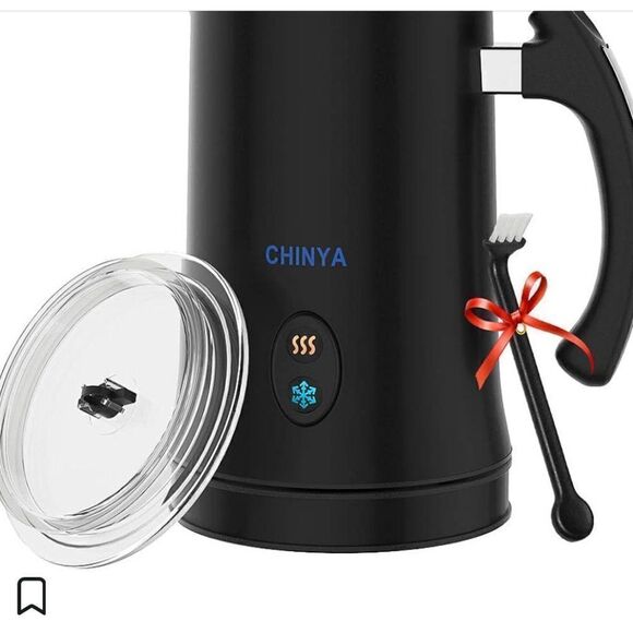 NEW BlackโChinya Milk Frother Automatic Frothe Hot & Cold Functions IcedโCoffee - Picture 11 of 16